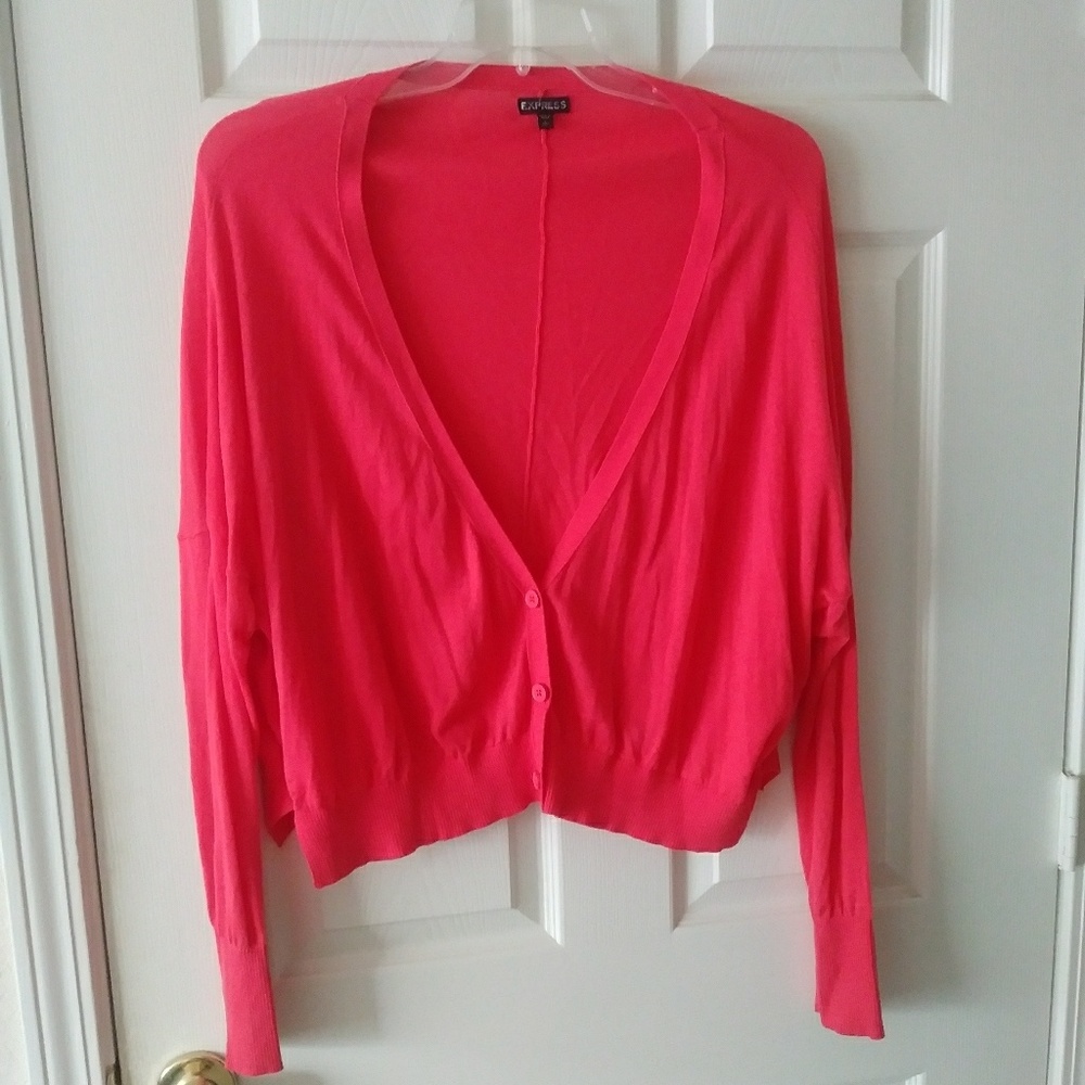 Express Coral Dolman Sleeve Cardigan